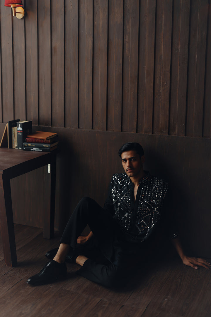 Mirror Embellished Kurta