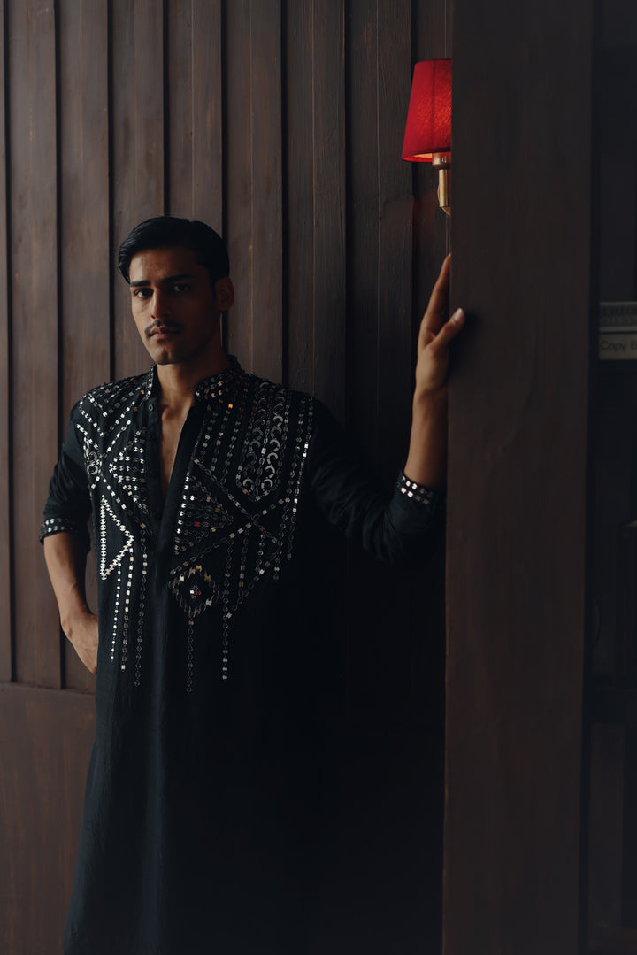 Mirror Embellished Kurta