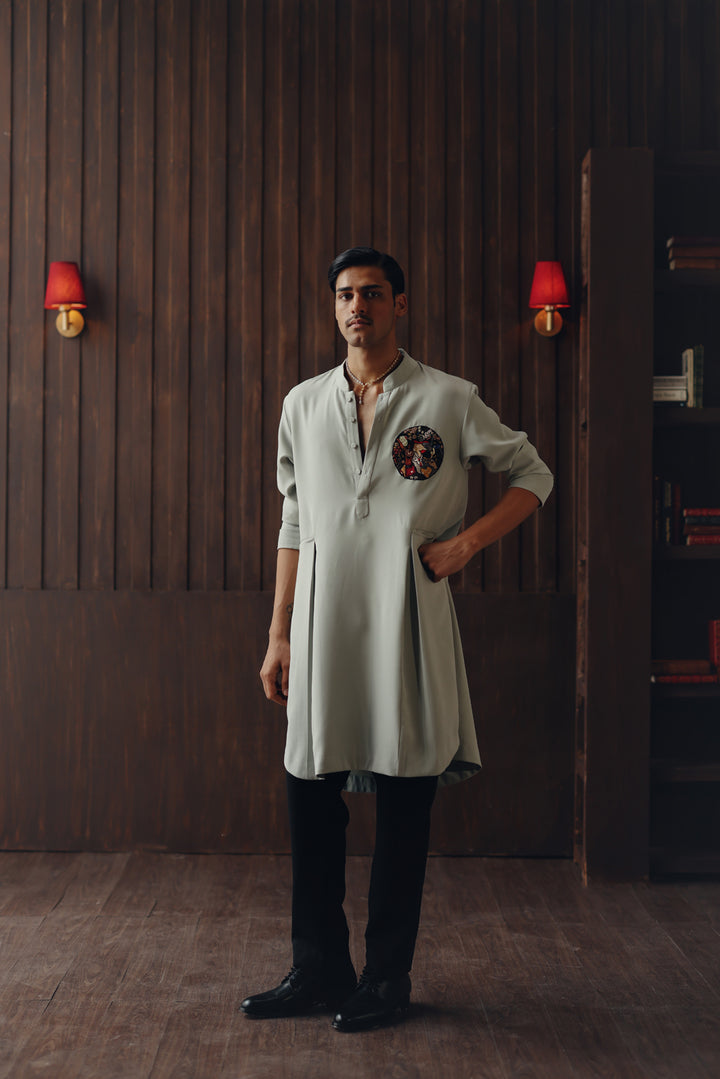 Art Deco Angarkha Kurta Set