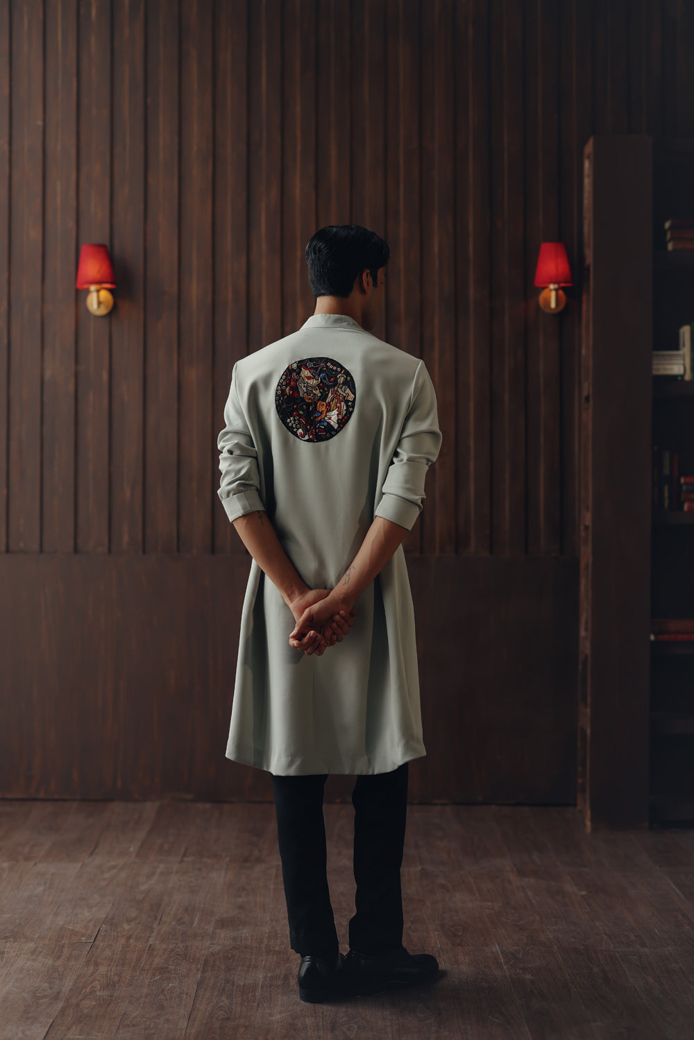 Art Deco Angarkha Kurta Set