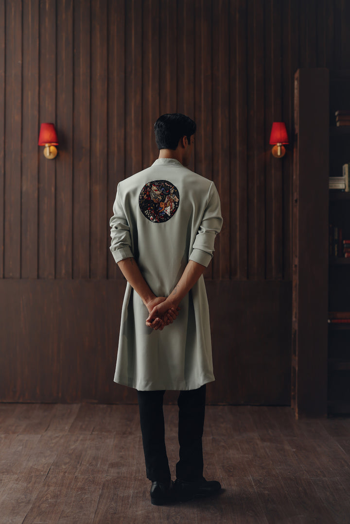 Art Deco Angarkha Kurta Set