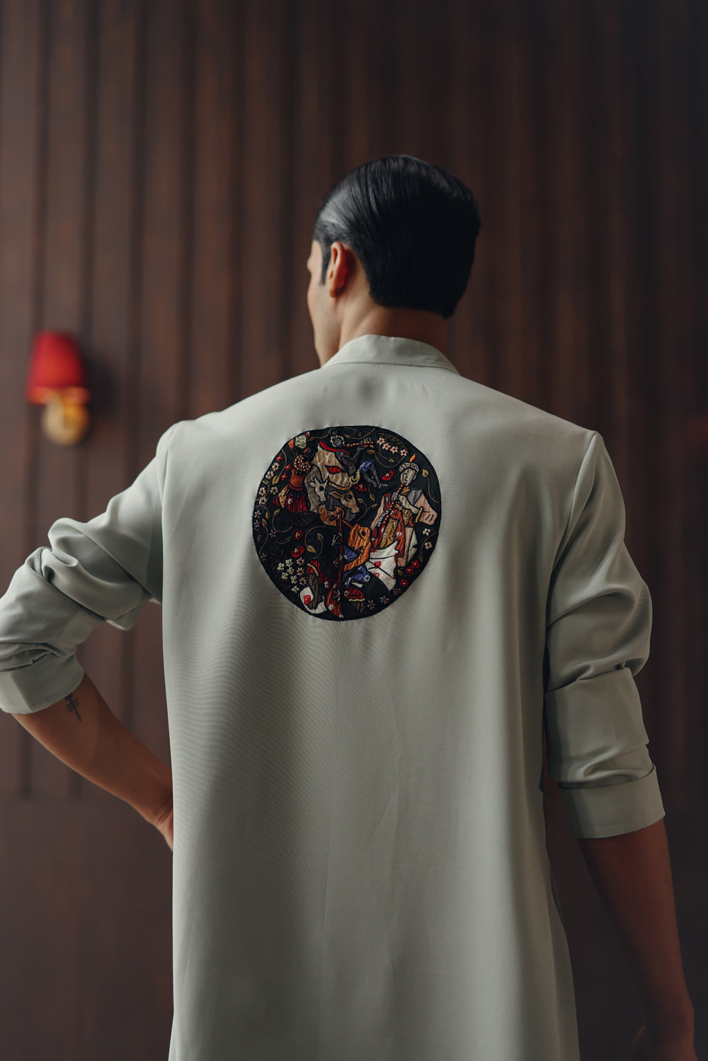 Art Deco Angarkha Kurta Set