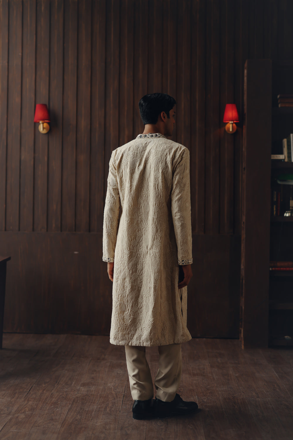 Chikankari Sherwani Set
