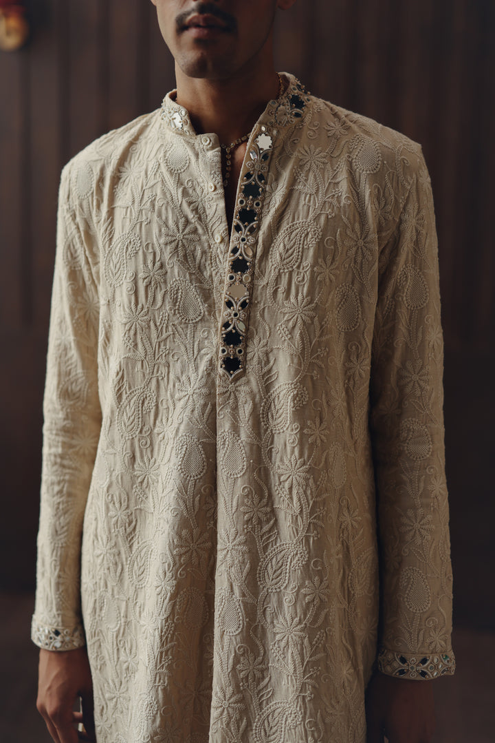 Chikankari Sherwani Set