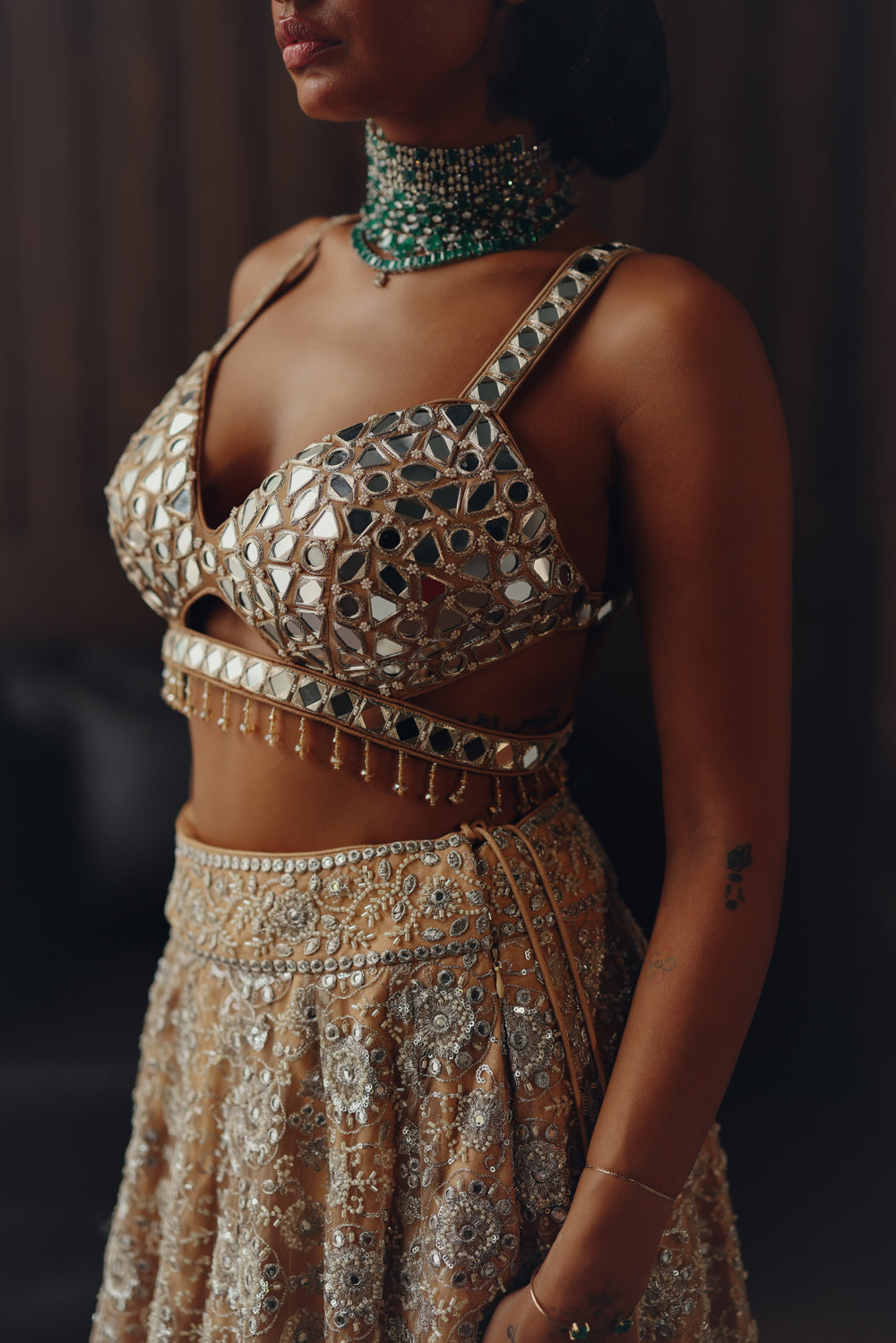 Golden Mirage Lehenga Set