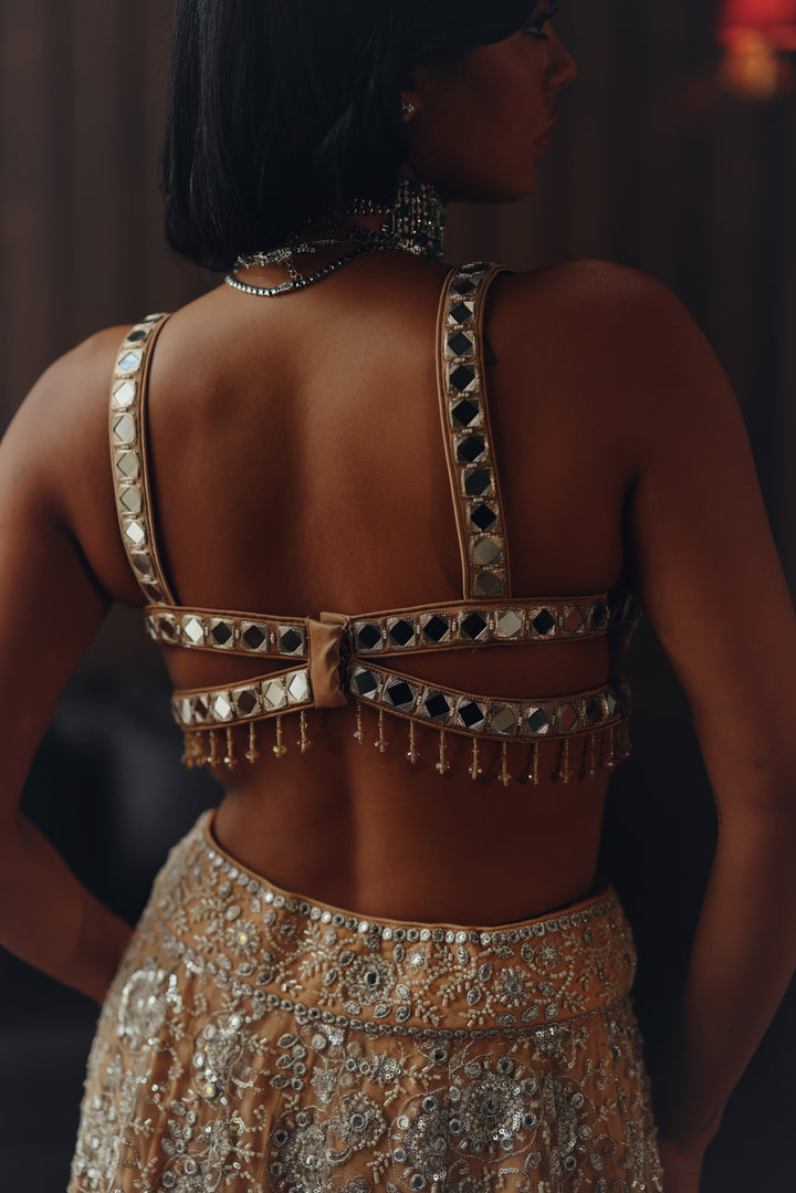 Golden Mirage Lehenga Set