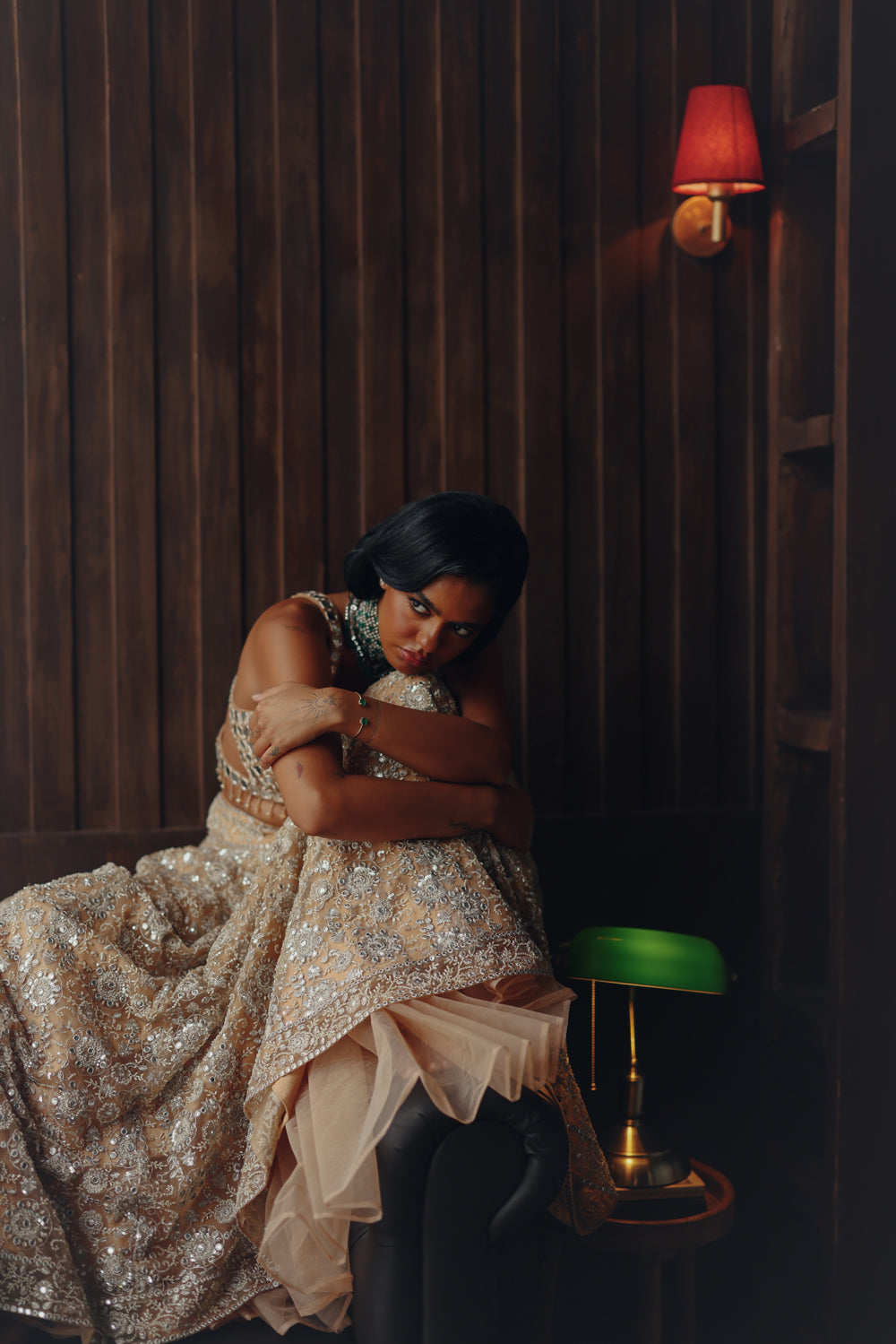 Golden Mirage Lehenga Set