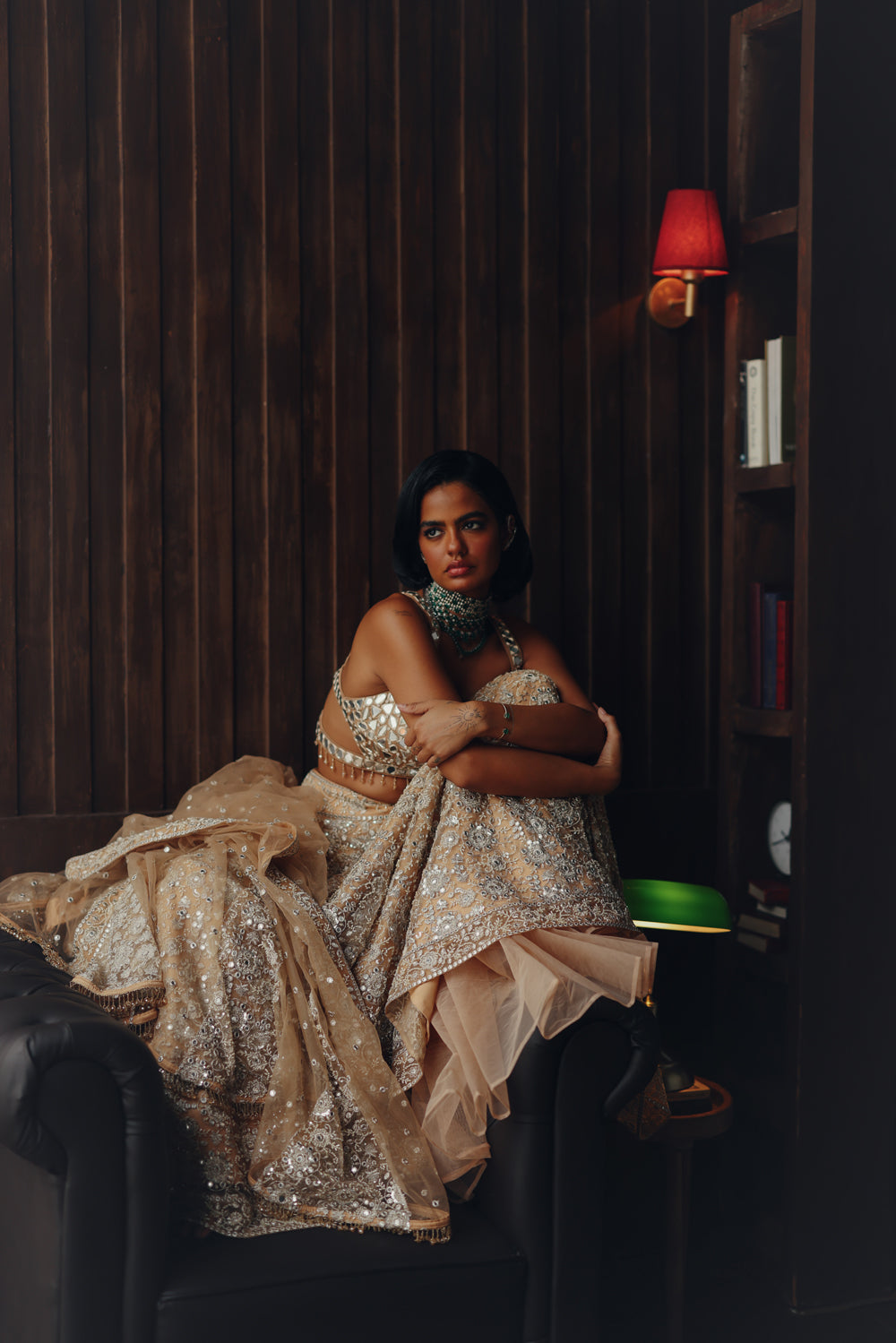 Golden Mirage Lehenga Set