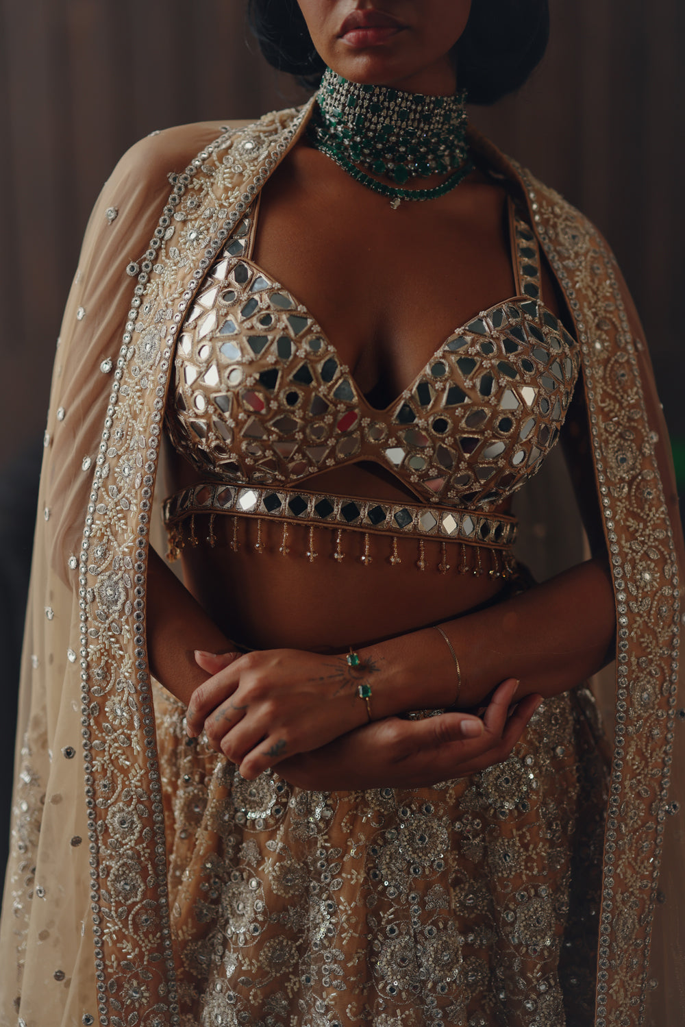 Golden Mirage Lehenga Set