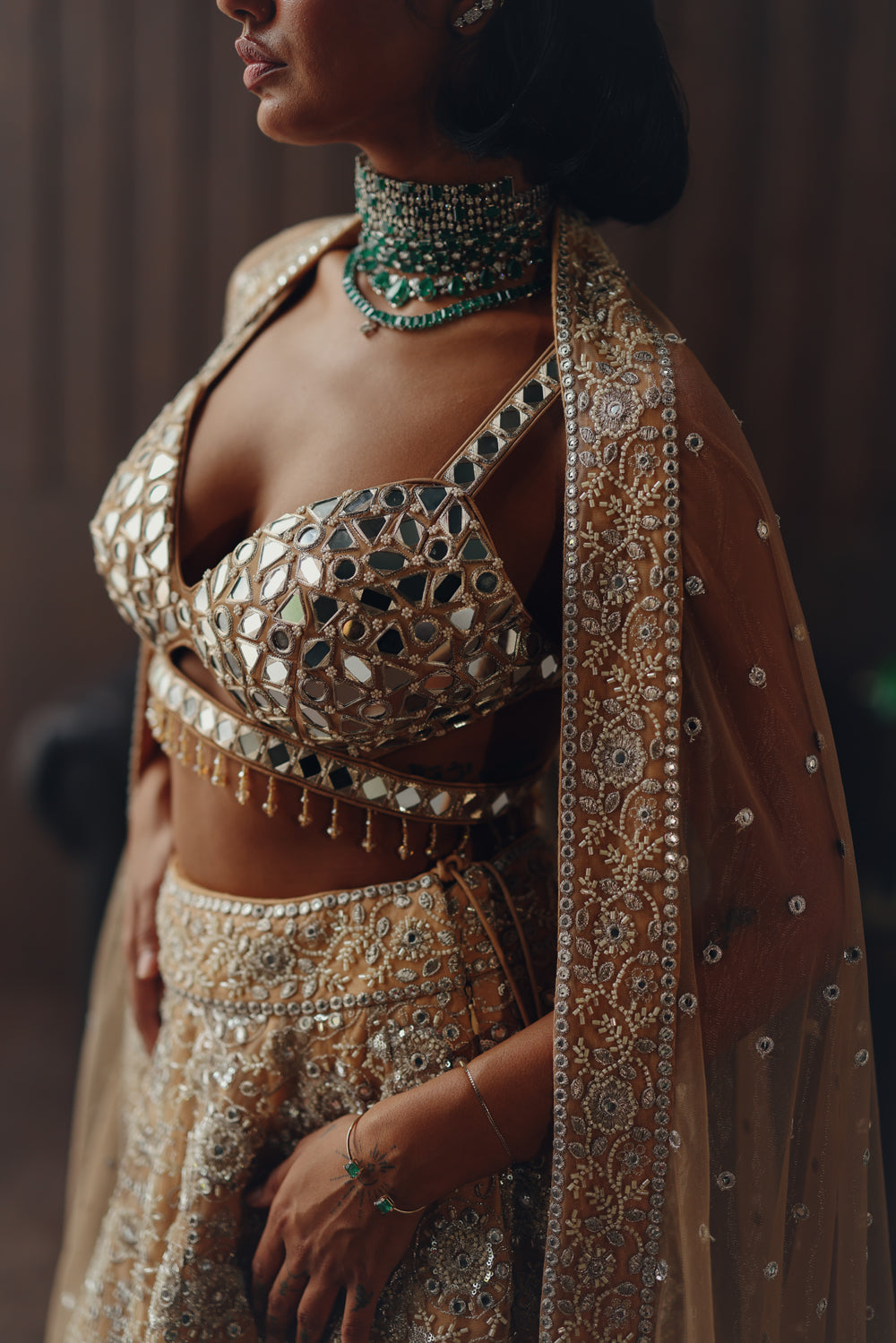 Golden Mirage Lehenga Set