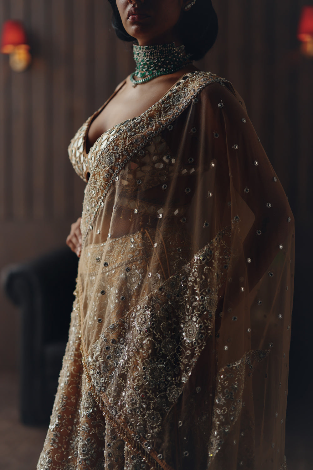 Golden Mirage Lehenga Set