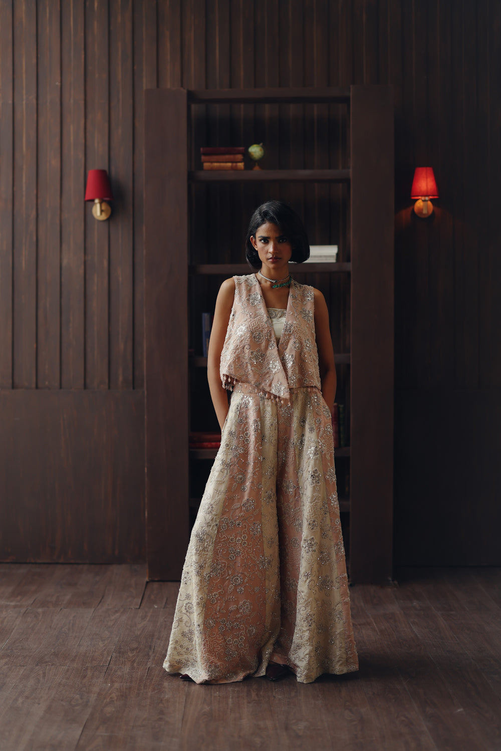 Asym Sleevless Jacket