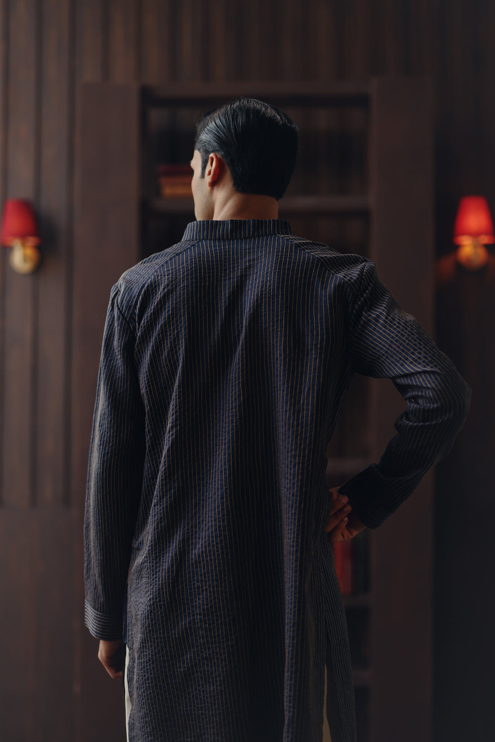 Pintuck Pathani Kurta