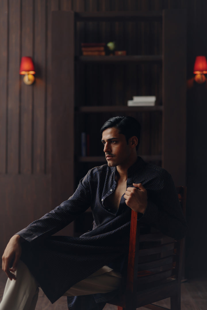 Pintuck Pathani Kurta