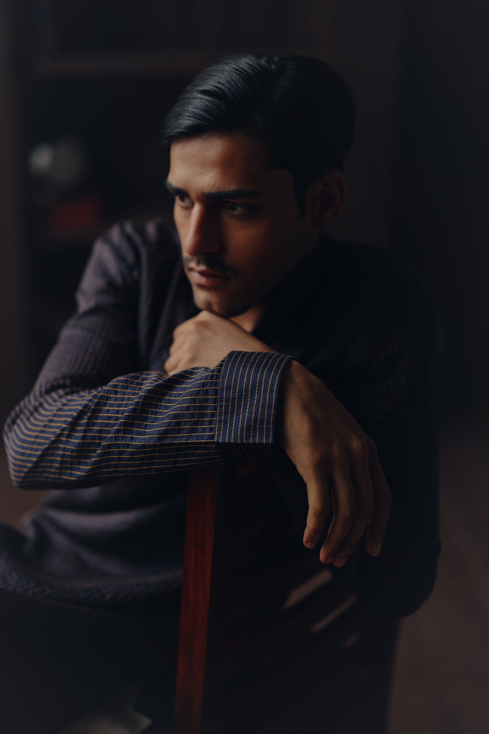 Pintuck Pathani Kurta