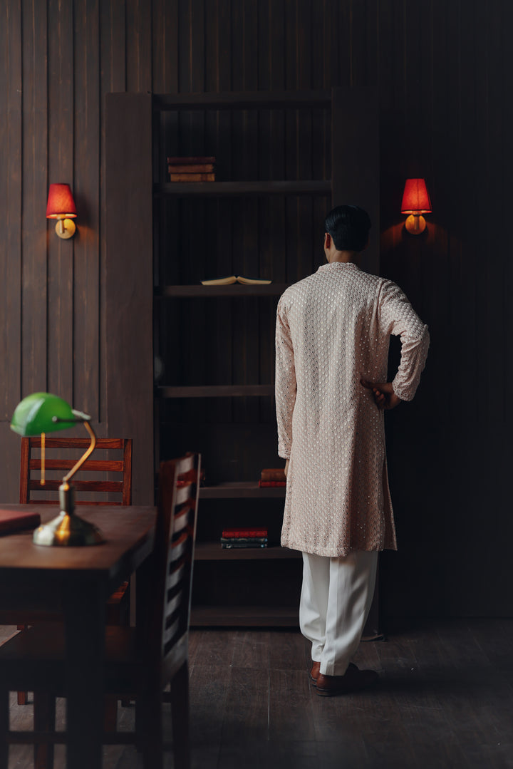 Regal Mirrorwork Beadwork Kurta Set