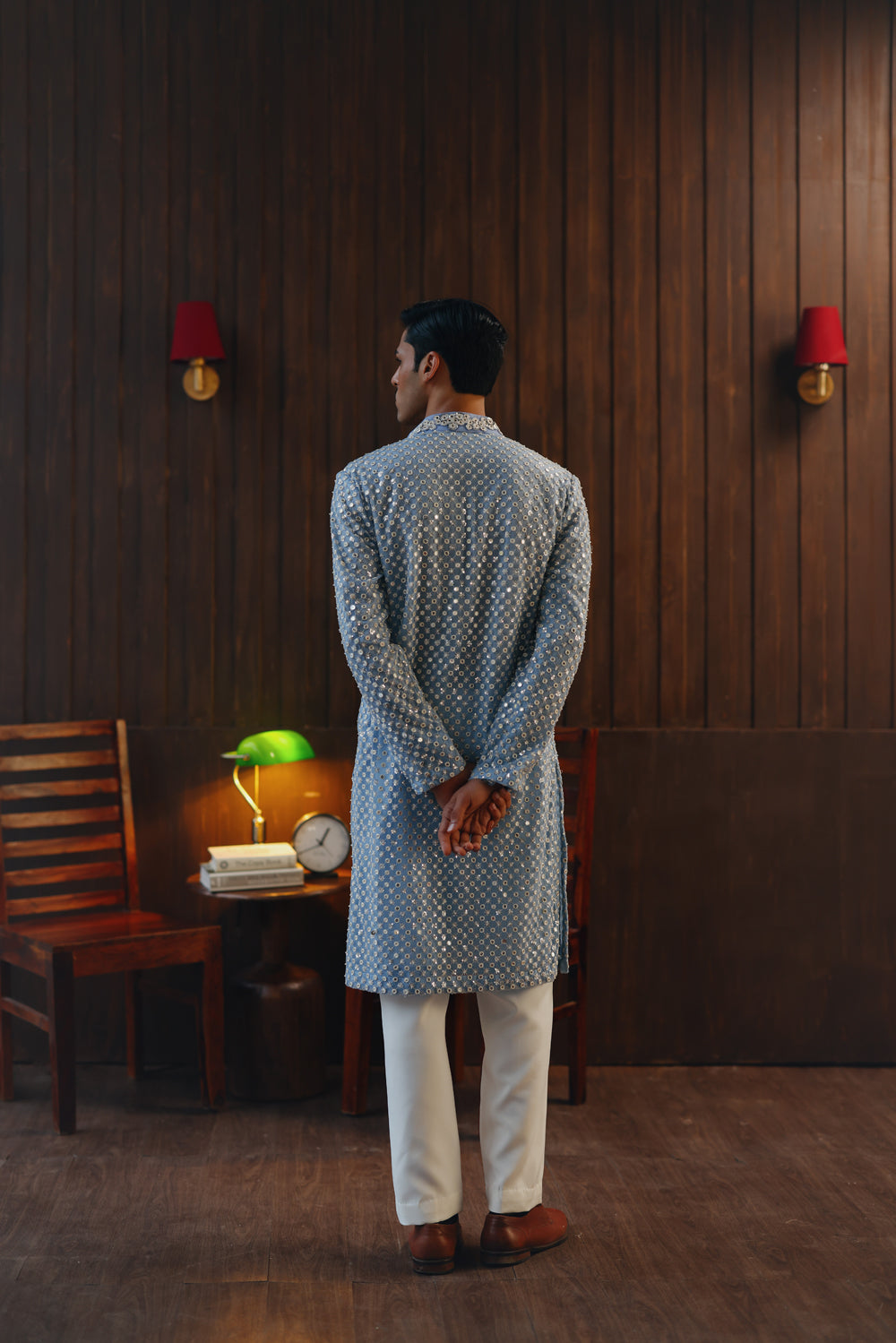 Regal Mirrorwork Beadwork Kurta Set