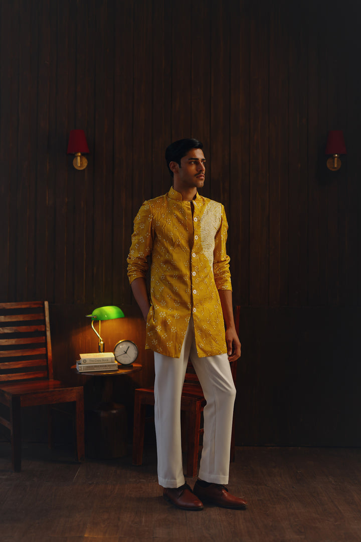 Shibori Bandhani Kurta Shirt Set