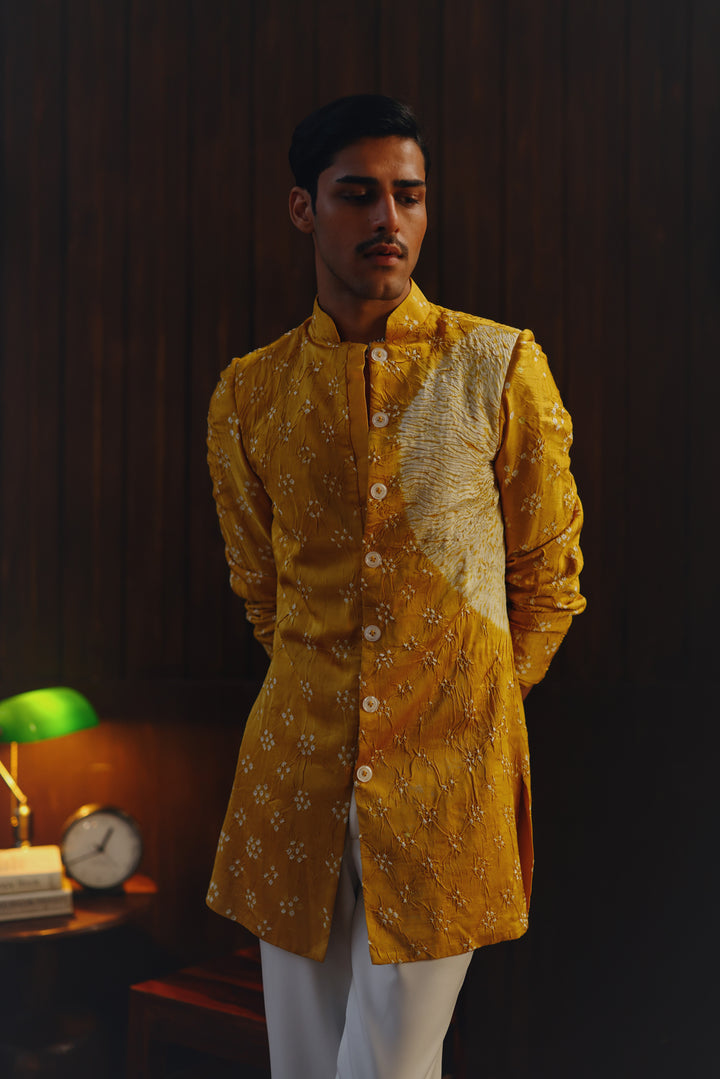 Shibori Bandhani Kurta Shirt Set