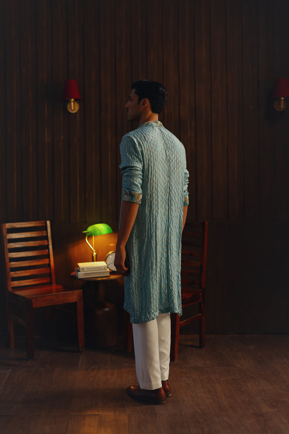 Embellished Bandhani Kurta Set