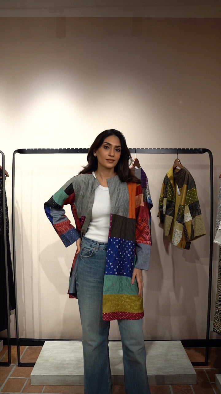 Recycled long jacket