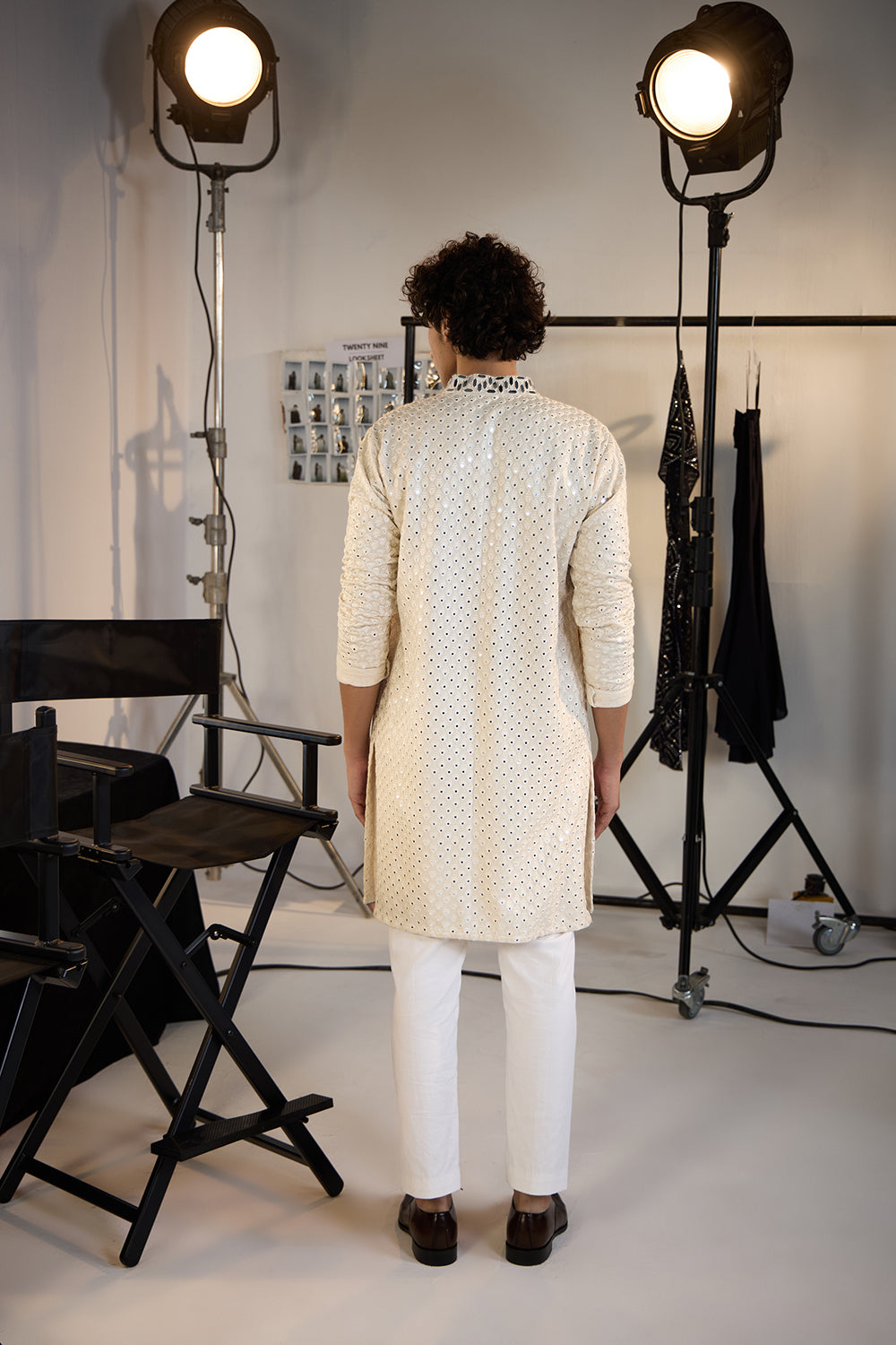 Booti Mirrorwork Straight kurta