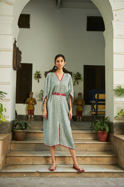 Bandhani Kaftan Dress