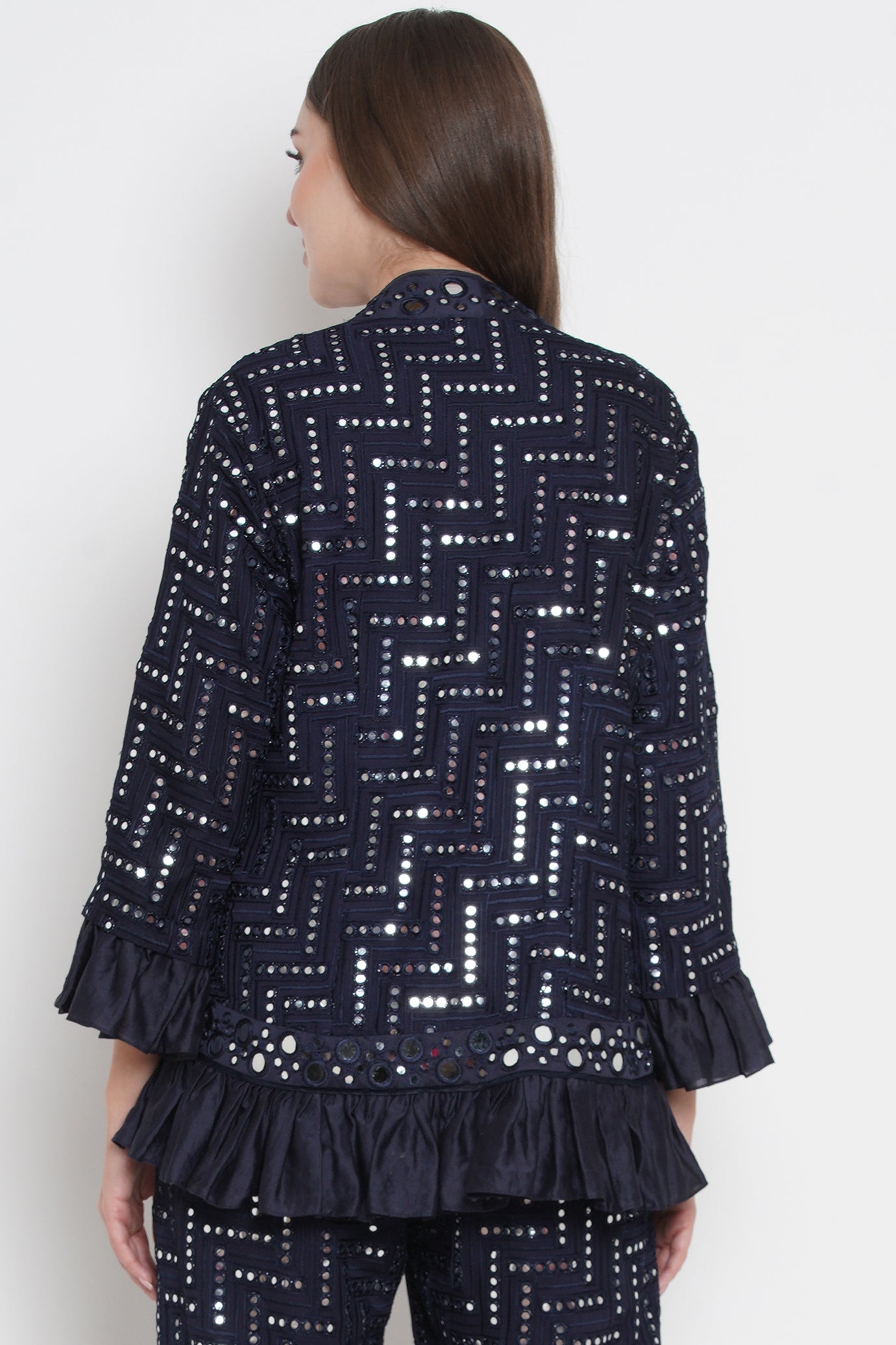 hugi FRILL SLEEVE COAT