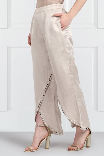 Taupe Double Layered Pants