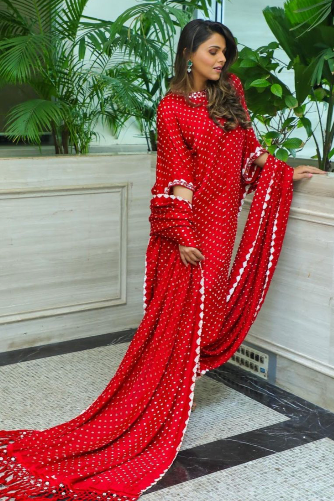 The Image Code in our Boat Neck Saree